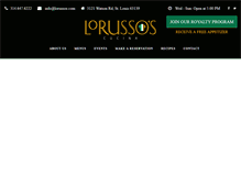 Tablet Screenshot of lorussos.com